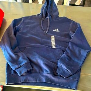 NWT Adidas men’s size med hoodie, navy blue
